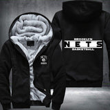 Brooklyn Nets Basketball Printing Fleece Hoodies Jacket