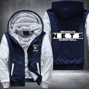 Brooklyn Nets Basketball Printing Fleece Hoodies Jacket