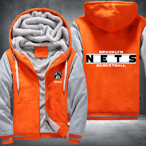 Brooklyn Nets Basketball Printing Fleece Hoodies Jacket