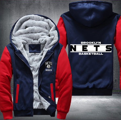 Brooklyn Nets Basketball Printing Fleece Hoodies Jacket