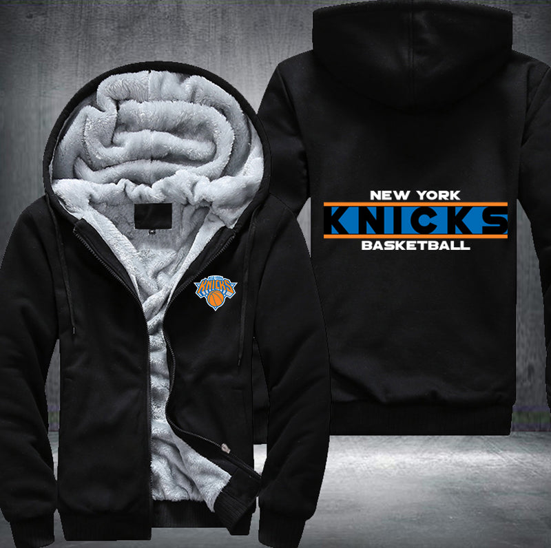 New York Knicks Basketball Printing Fleece Hoodies Jacket