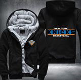 New York Knicks Basketball Printing Fleece Hoodies Jacket