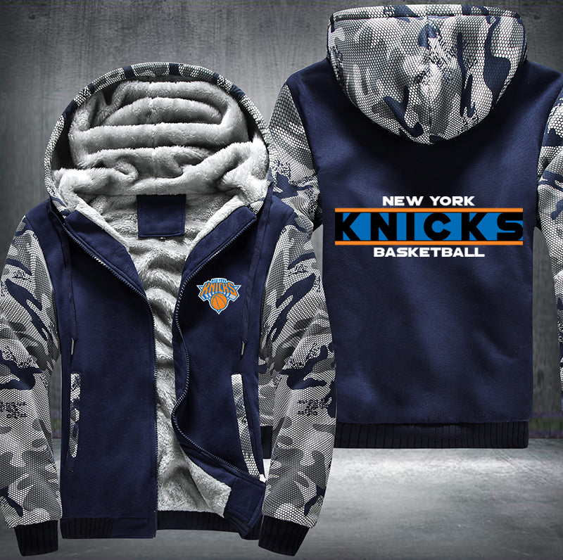 New York Knicks Basketball Printing Fleece Hoodies Jacket