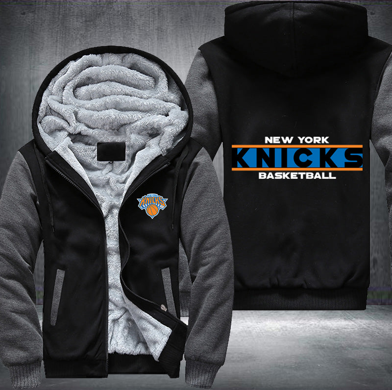 New York Knicks Basketball Printing Fleece Hoodies Jacket