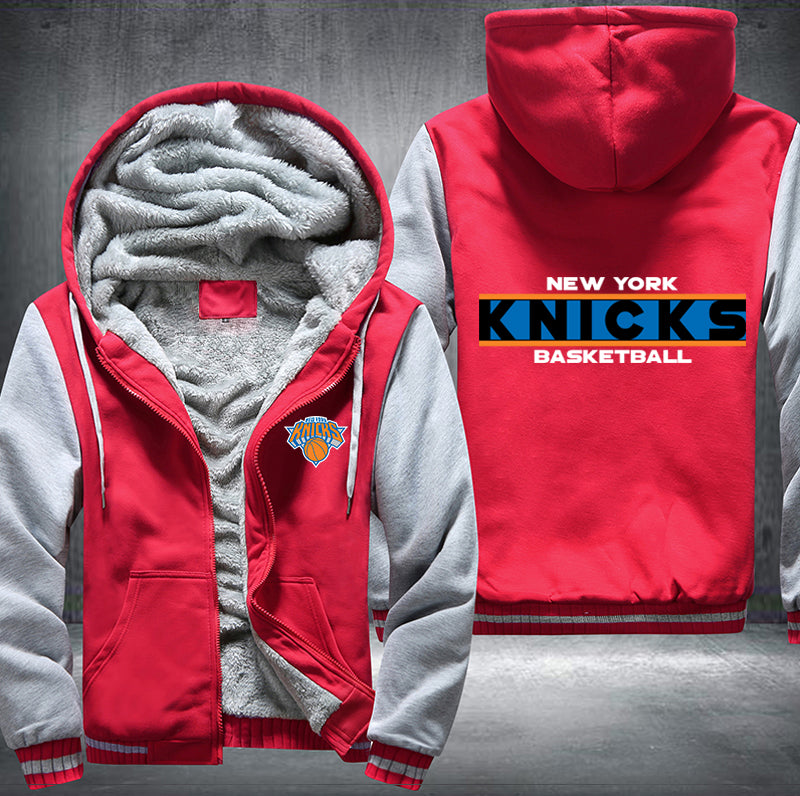 New York Knicks Basketball Printing Fleece Hoodies Jacket