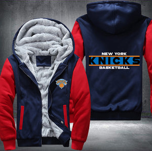 New York Knicks Basketball Printing Fleece Hoodies Jacket