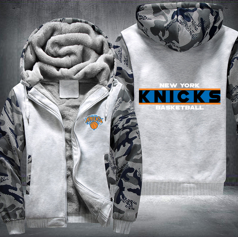 New York Knicks Basketball Printing Fleece Hoodies Jacket