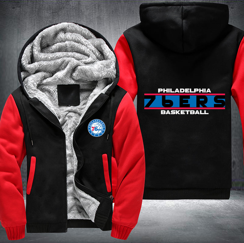 Philadelphia 76ers Basketball Printing Fleece Hoodies Jacket