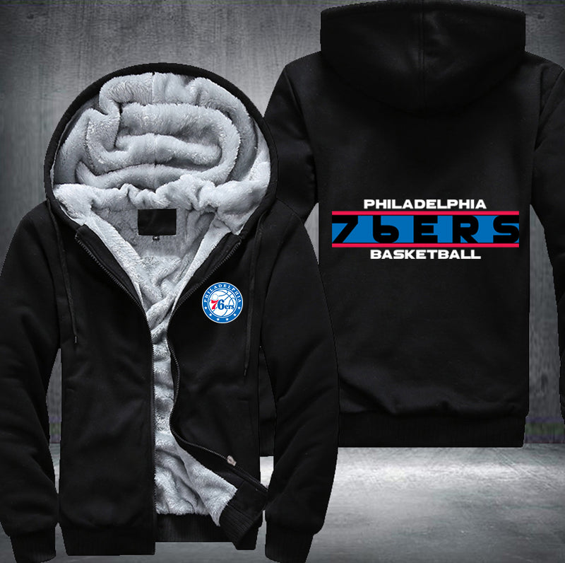 Philadelphia 76ers Basketball Printing Fleece Hoodies Jacket