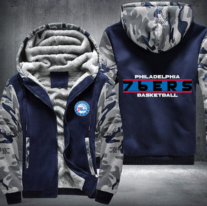 Philadelphia 76ers Basketball Printing Fleece Hoodies Jacket