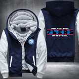 Philadelphia 76ers Basketball Printing Fleece Hoodies Jacket