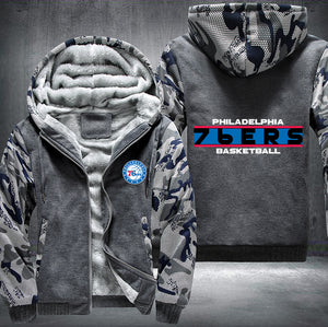 Philadelphia 76ers Basketball Printing Fleece Hoodies Jacket