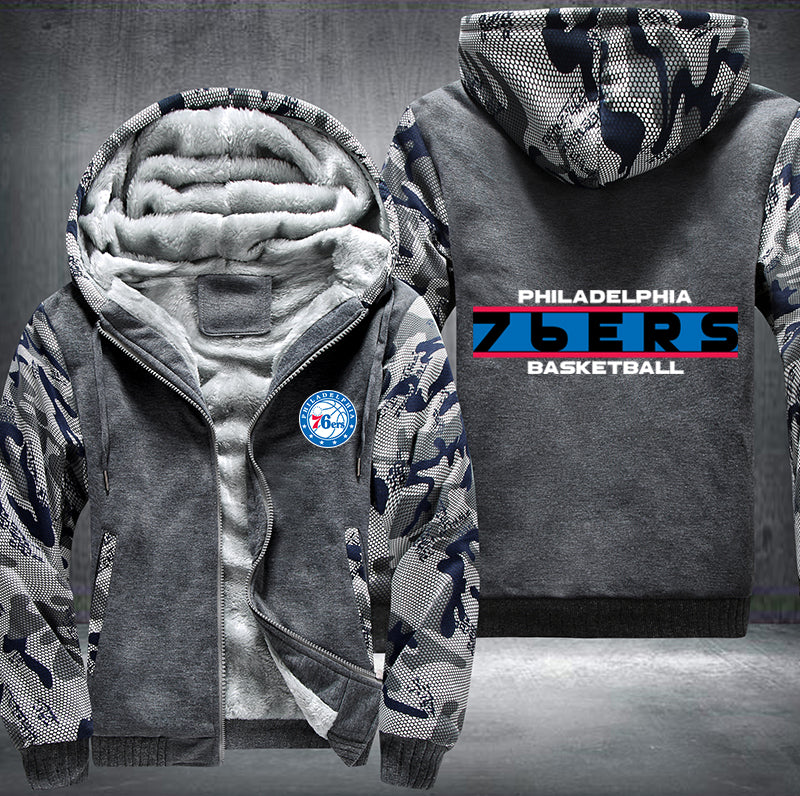 Philadelphia 76ers Basketball Printing Fleece Hoodies Jacket