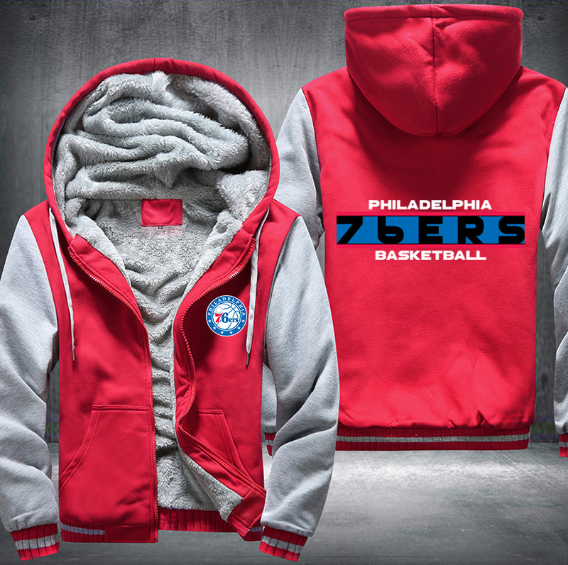 Philadelphia 76ers Basketball Printing Fleece Hoodies Jacket