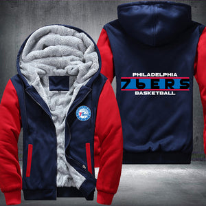 Philadelphia 76ers Basketball Printing Fleece Hoodies Jacket