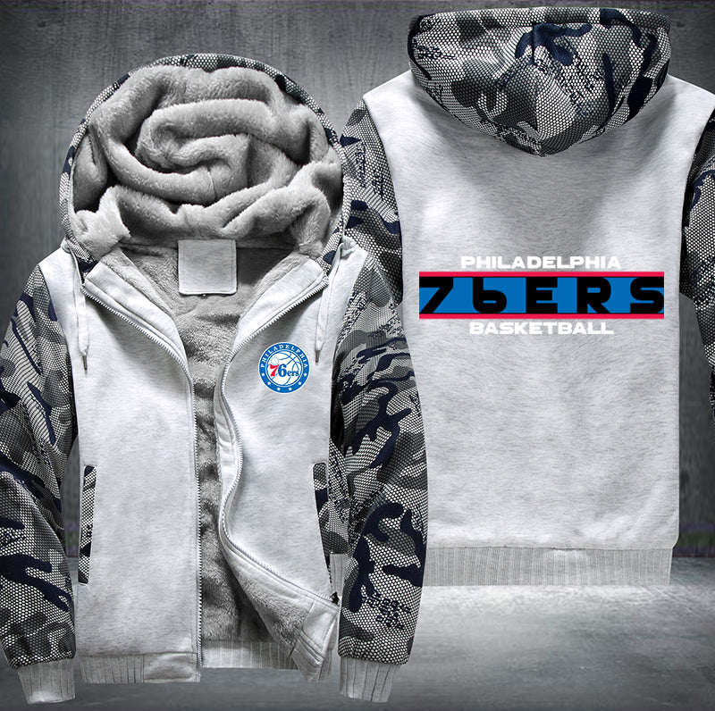 Philadelphia 76ers Basketball Printing Fleece Hoodies Jacket