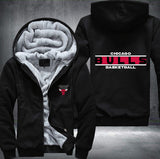 Chicago Bulls Basketball Printing Fleece Hoodies Jacket