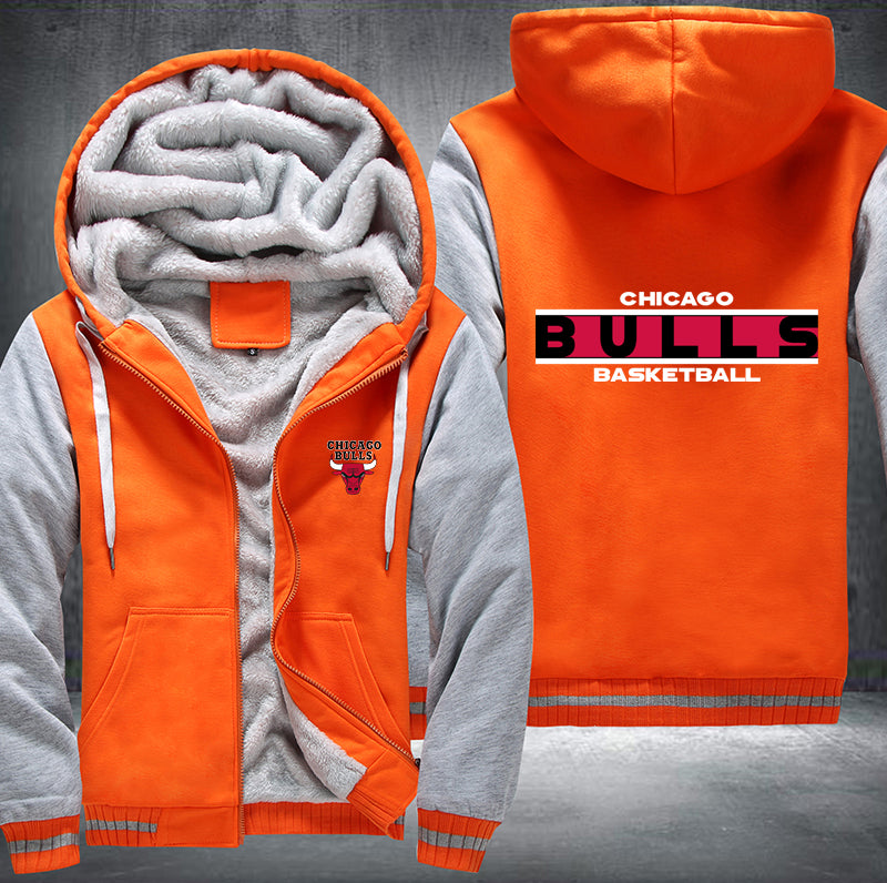 Chicago Bulls Basketball Printing Fleece Hoodies Jacket