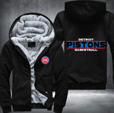 Detroit Pistons Basketball Printing Fleece Hoodies Jacket