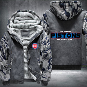 Detroit Pistons Basketball Printing Fleece Hoodies Jacket