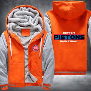 Detroit Pistons Basketball Printing Fleece Hoodies Jacket