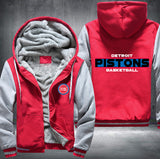 Detroit Pistons Basketball Printing Fleece Hoodies Jacket