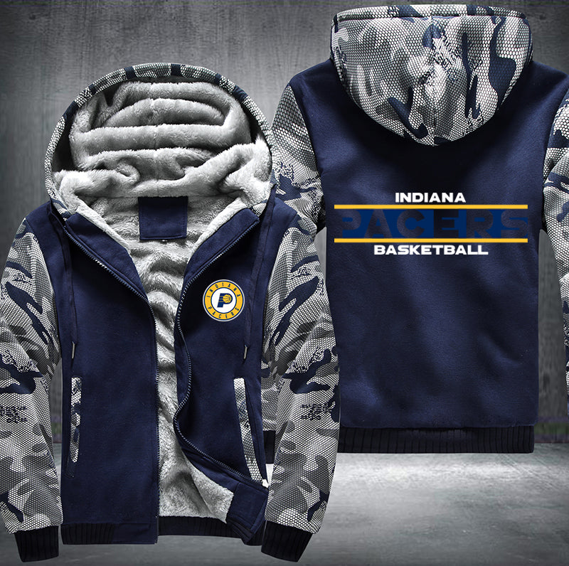 Indiana Pacers Basketball Printing Fleece Hoodies Jacket