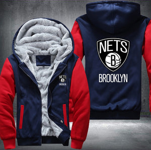 Brooklyn Nets Printing Fleece Hoodies Jacket