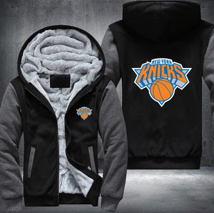 New York Knicks Printing Fleece Hoodies Jacket