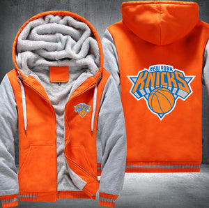 New York Knicks Printing Fleece Hoodies Jacket