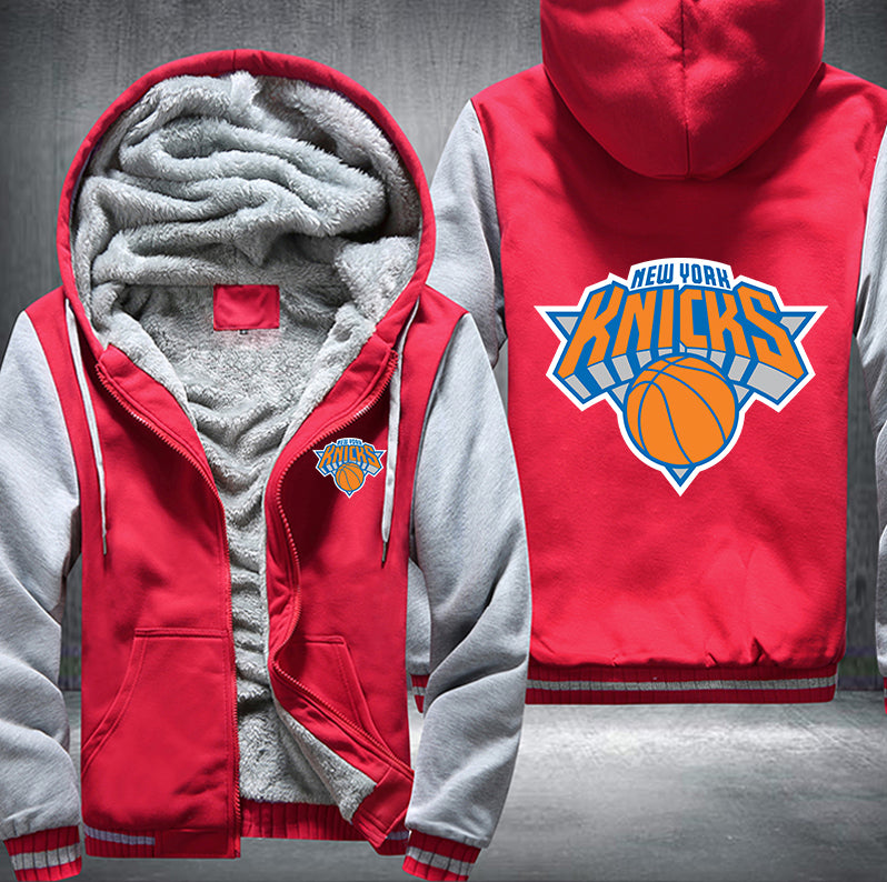 New York Knicks Printing Fleece Hoodies Jacket