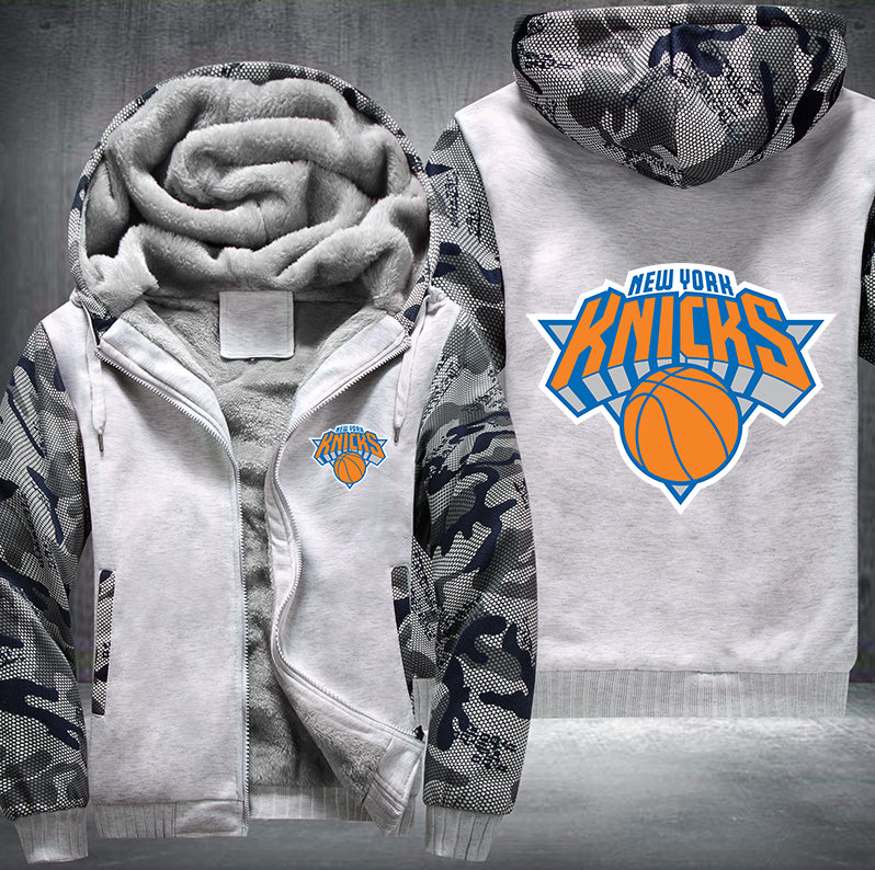 New York Knicks Printing Fleece Hoodies Jacket