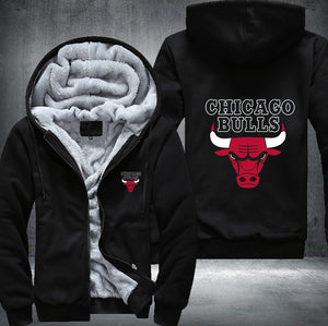 Chicago Bulls Printing Fleece Hoodies Jacket