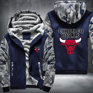 Chicago Bulls Printing Fleece Hoodies Jacket