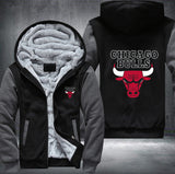 Chicago Bulls Printing Fleece Hoodies Jacket