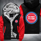 Detroit Pistons Printing Fleece Hoodies Jacket