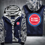 Detroit Pistons Printing Fleece Hoodies Jacket