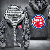 Detroit Pistons Printing Fleece Hoodies Jacket