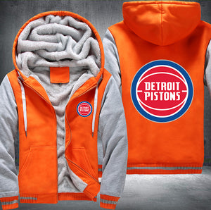 Detroit Pistons Printing Fleece Hoodies Jacket