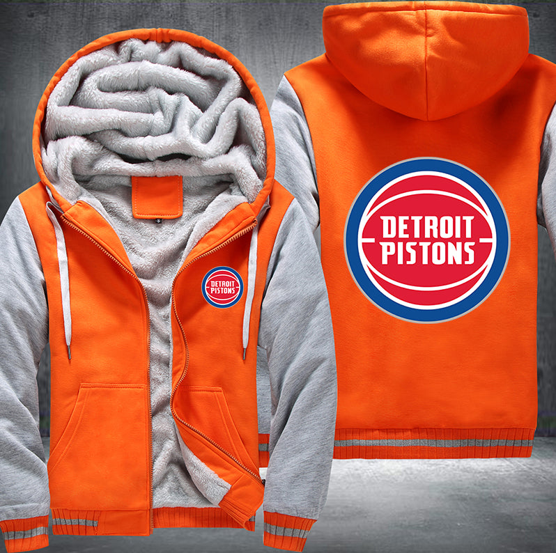 Detroit Pistons Printing Fleece Hoodies Jacket