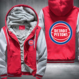 Detroit Pistons Printing Fleece Hoodies Jacket