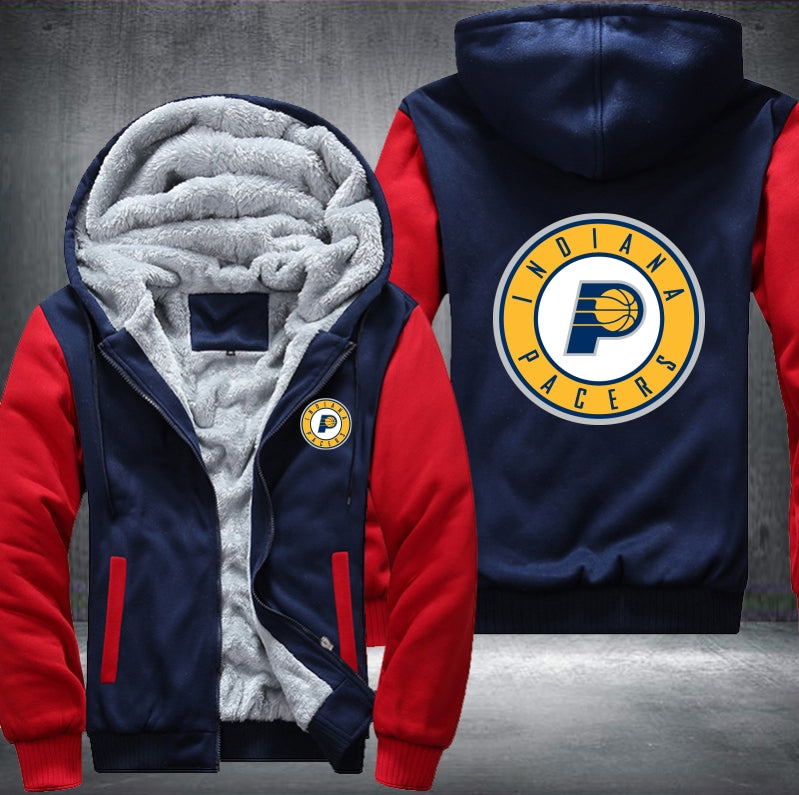 Indiana Pacers Printing Fleece Hoodies Jacket