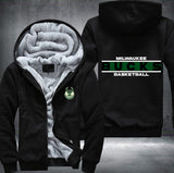 Milwaukee Bucks Basketball Printing Fleece Hoodies Jacket