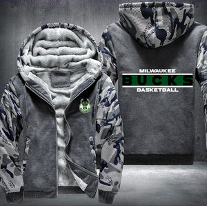 Milwaukee Bucks Basketball Printing Fleece Hoodies Jacket