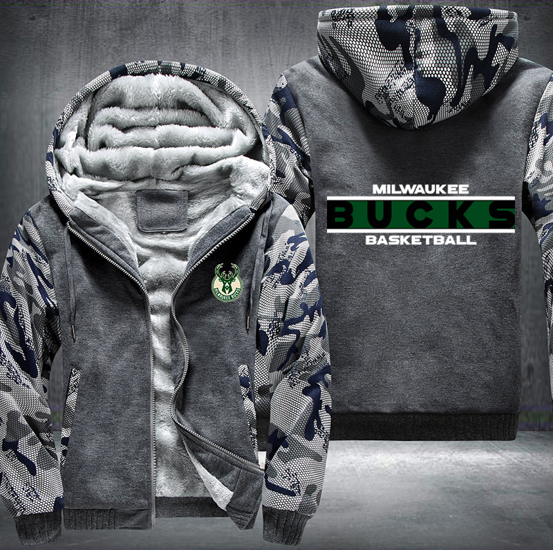 Milwaukee Bucks Basketball Printing Fleece Hoodies Jacket