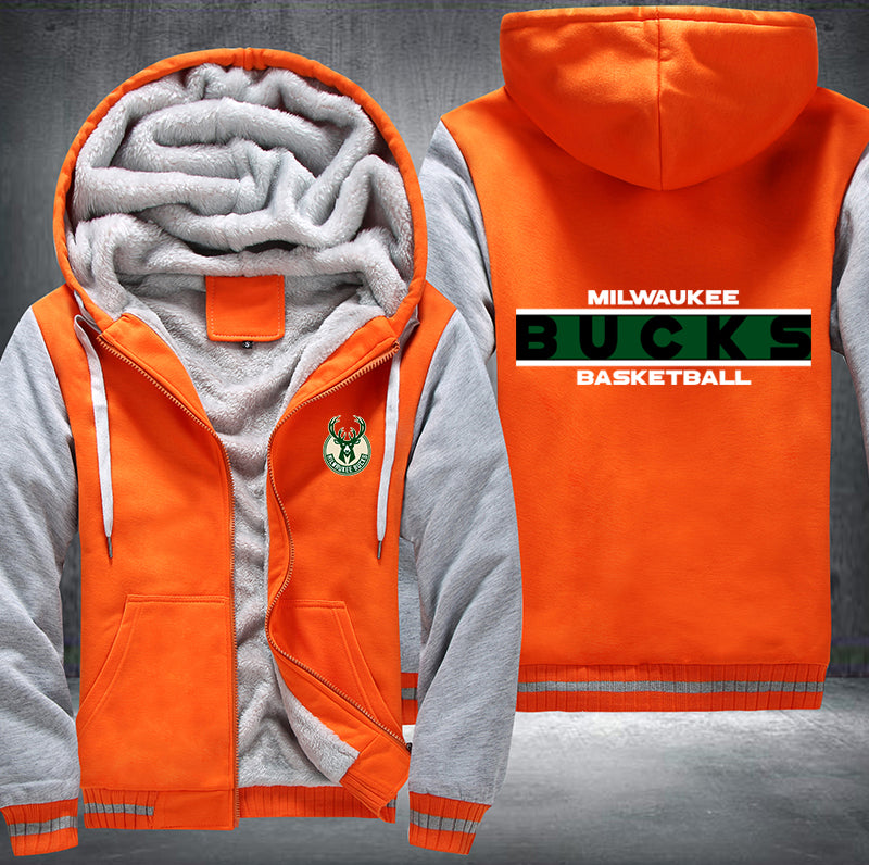 Milwaukee Bucks Basketball Printing Fleece Hoodies Jacket