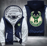 Milwaukee Bucks Printing Fleece Hoodies Jacket