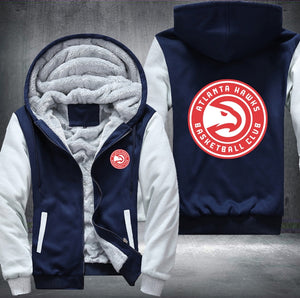 Atlanta Hawks Printing Fleece Hoodies Jacket