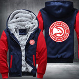 Atlanta Hawks Printing Fleece Hoodies Jacket