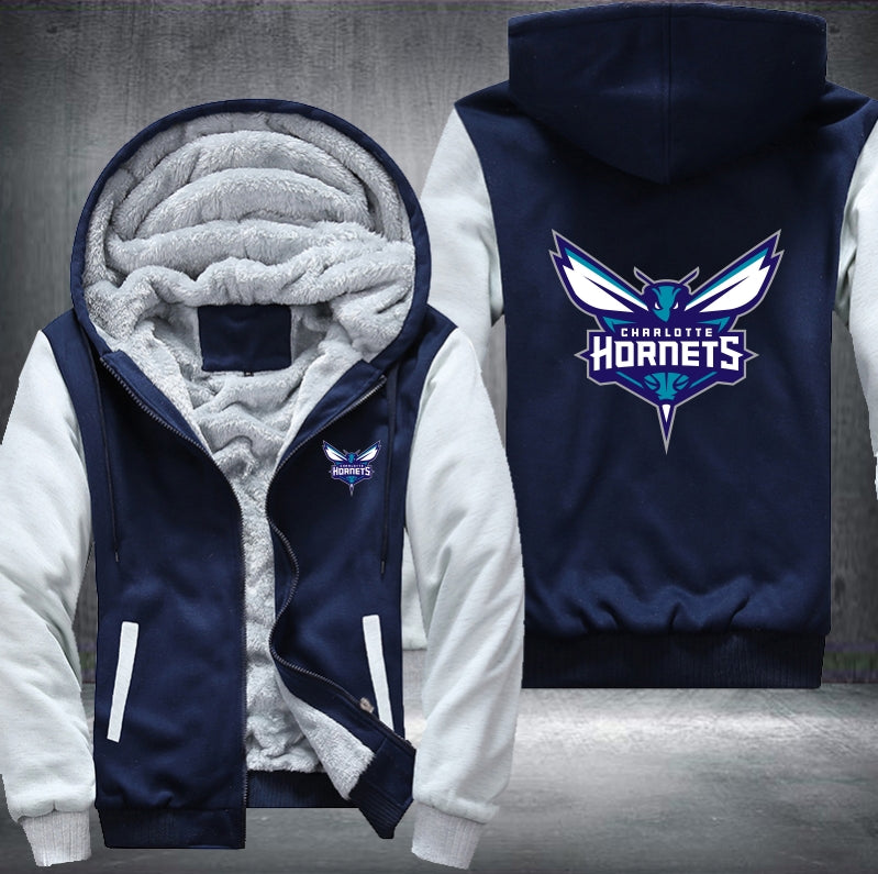 Charlotte Hornets Printing Fleece Hoodies Jacket